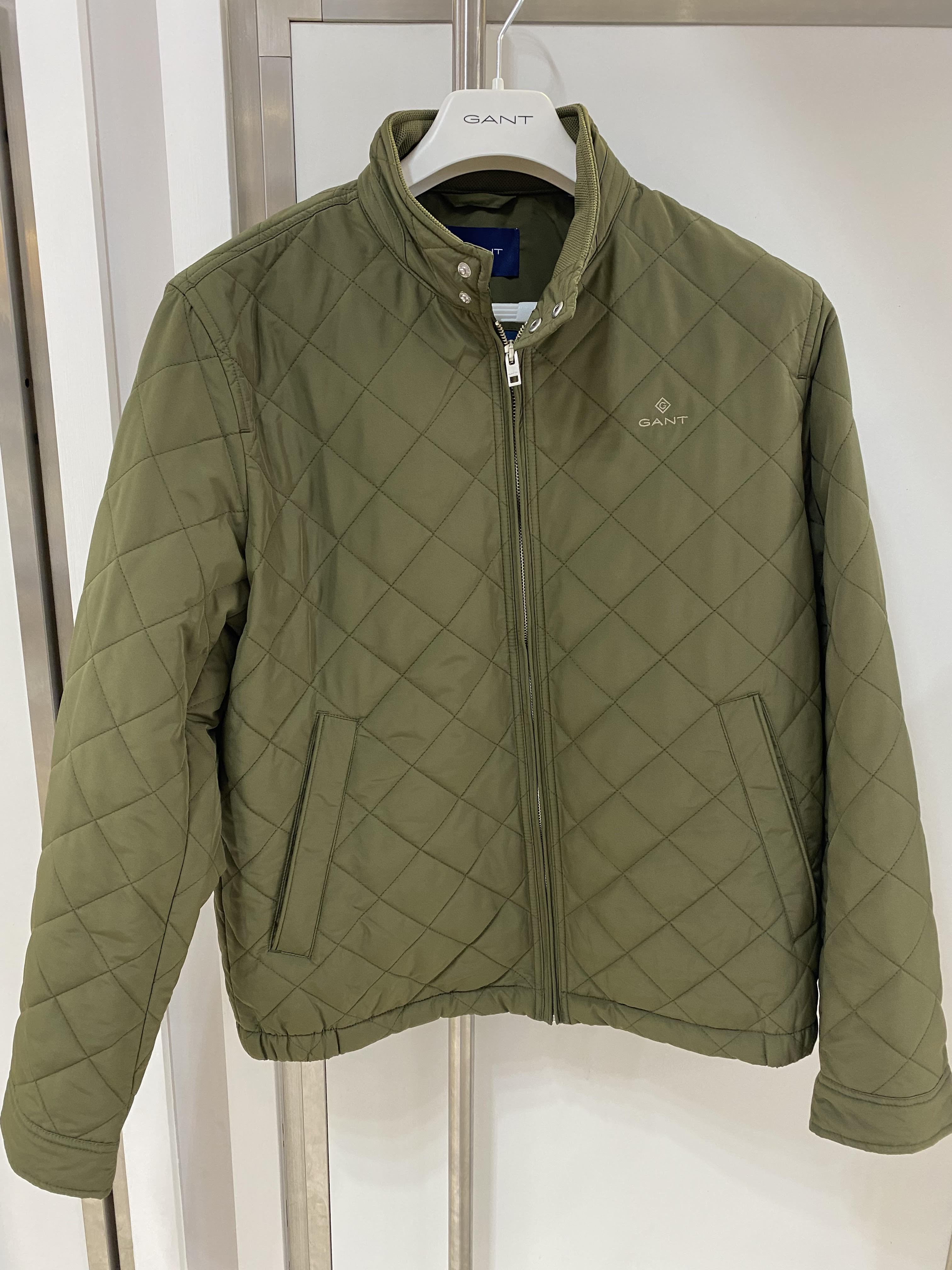 Racing green quilted jacket online