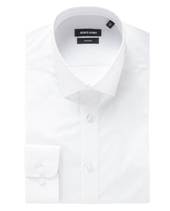 Remus Uomo White Long Sleeve Formal Shirt Tapered