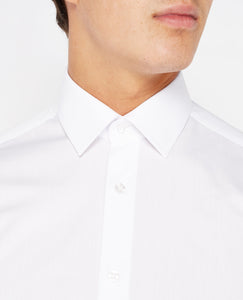 Remus Uomo White Long Sleeve Formal Shirt Tapered