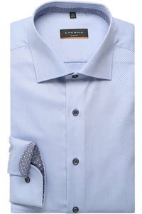 ETERNA SLIM FIT SHIRT BLUE, TEXTURED 3324/F94K 12 Blue