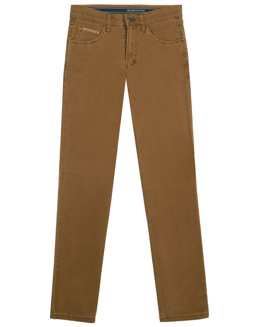 Men's chino, cotton, stretch 7015/Garvey 18 Lt Brown