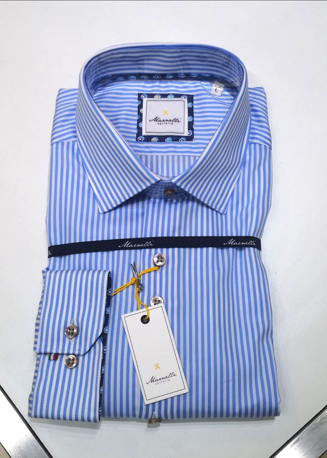 Marnelli shirt A035/Bengal 047 Blue